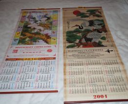 lot de 2 calendriers chinois