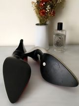 Escarpins vintage rouge et gris P37 quasi neufs (RARE !) 