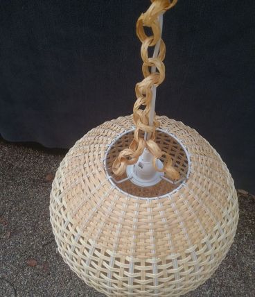 lustre en rotin