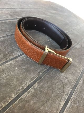 Ceinture camel cuir français 