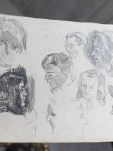 croquis portraits crayon à papier