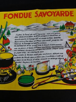 Torchon recette vintage