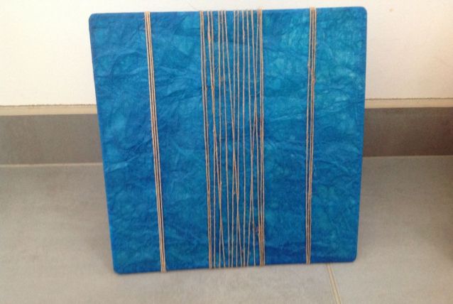 Applique murale bleue