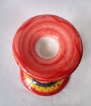Bougeoir en faience d'Italie soleil et palmier 