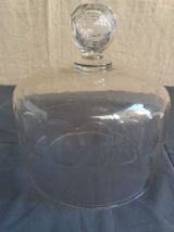 CLOCHE A FROMAGE ANCIENNE  EN CRISTAL