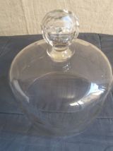 CLOCHE A FROMAGE ANCIENNE  EN CRISTAL