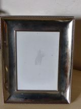 Lot de deux Cadres en metal et velours noir vintage 1970