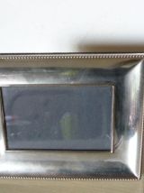 Lot de deux Cadres en metal et velours noir vintage 1970