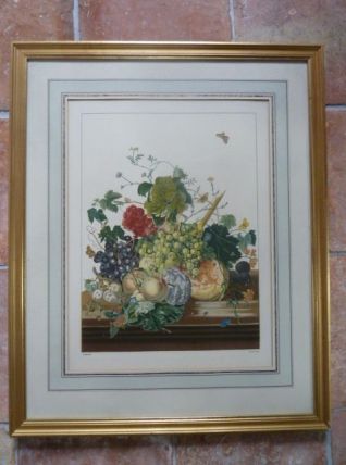 Lithographie "bouquet de fruits" Antoine Chazal chez Mourlot