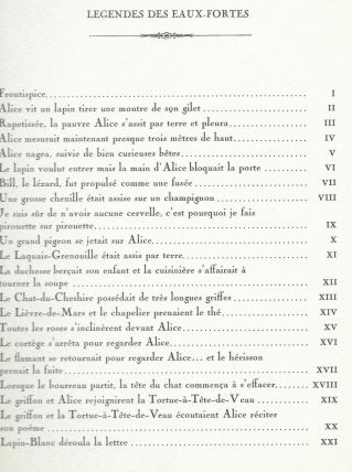 Gravure signée G. Giannini pour Alice au pays des merveilles