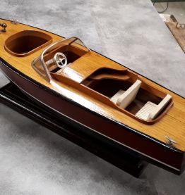 bateau style riva 1950  bois  deco de bureau 