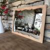 Miroir mural vintage avec cadre en bois massif 