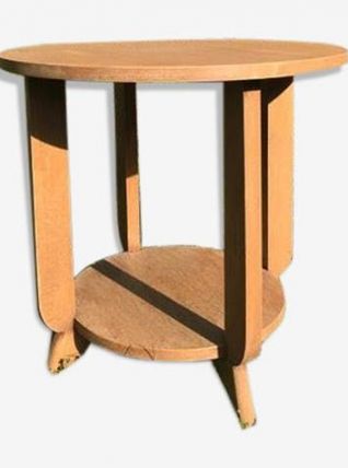 Table d'appoint ronde Art Déco année 1950