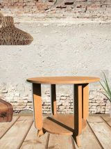 Table d'appoint ronde Art Déco année 1950