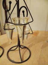 Objet de deco ou bougeoir fer forge