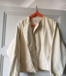 Veste LEONE velours côtelé écru Années 80 - Vintage