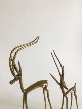 Ensemble antilopes gazelles laiton