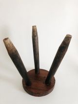 Tabouret de ferme ancien tripode