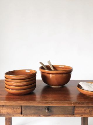 Lot 6 assiettes et saladier