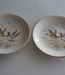 Lot de 2 assiettes en faïence de Gien, création Primefleur 