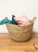 Grand panier rangement tressé