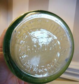Bouteille ancien lait Lerebourg et Bisson