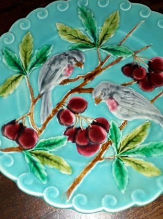 Assiette decorative sarreguemines