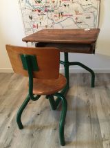 Pupitre bureau d’écolier ancien