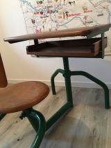 Pupitre bureau d’écolier ancien