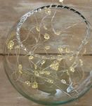 Vase boule ancien en verre soufflé