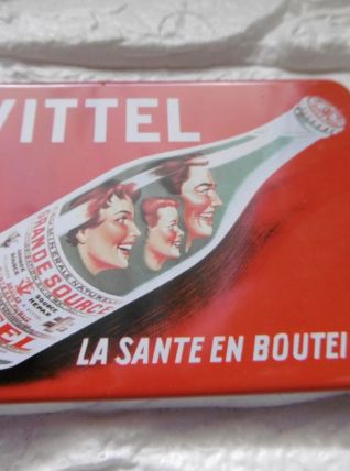 Petite plaque magnétique vintage « VITTEL » 
