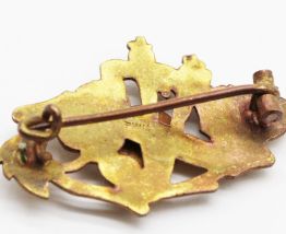 Broche vierge Marie vintage