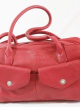 Sac Arthur et Aston en cuir rouge
