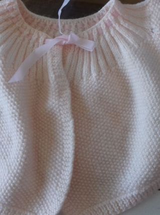 gilet rose naissance