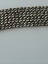 Gourmette bracelet 4 rangs maille américaine hermine Bretagn