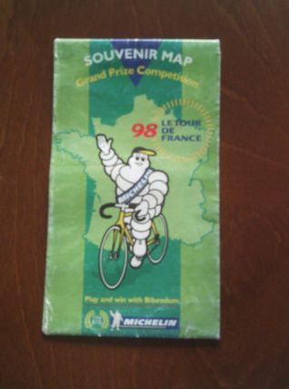 Carte Le Tour de France 1998 Michelin