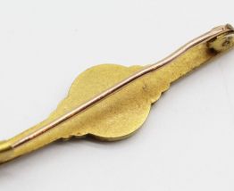 Broche plaqué or ange Raphaël vintage