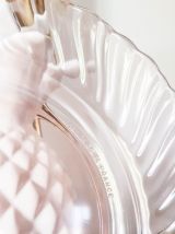 Lot 6 Assiettes creuses rose ROSALINE service ARCOROC LUMINA