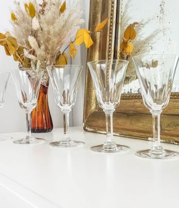 Lot de 5 Verres en cristal Saint Louis Baccarat modèle cerda