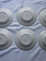 6 assiettes creuses Orchies
