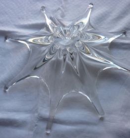 Coupe a fruits etoilee cristal Baccarat