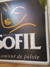 Enseigne lumineuse Sofil Publicité vintage Applique murale D