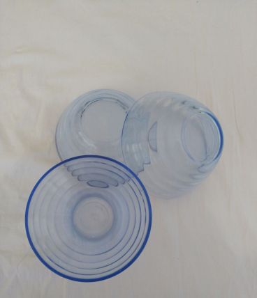 Bols assortis bleus