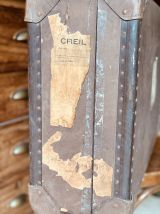 Ancienne grande valise vintage bois