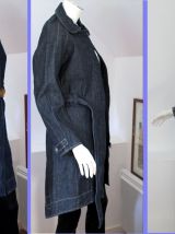 Trench ceinturé "LEVIS" fermeture zip en jean brut XS neuf