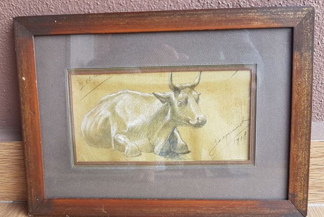 Dessin sur calque Jacqemont 1918 Original num