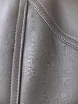 Jupe cuir mi-longue "Cuir 20 ans"