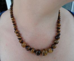 collier oeil de tigre 