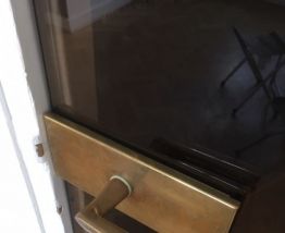 porte en verre fumé