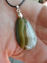 pendentif pierre Jaspe vert